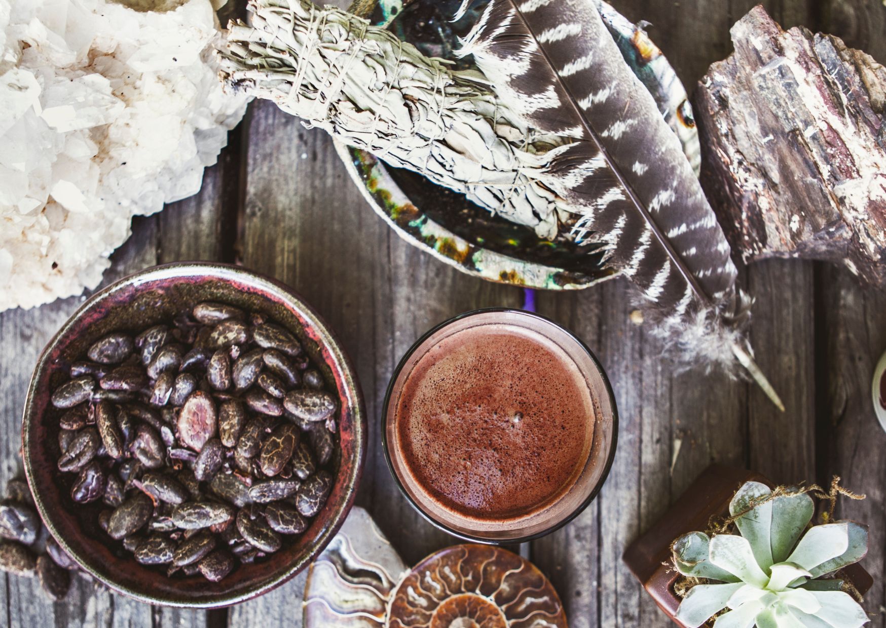 Cacaoceremonie in een bad van Klank